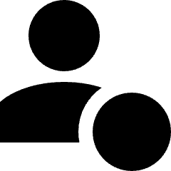 Online Status Active Account Icon from Sharp Solid Set