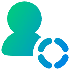 Online Status Away Account Icon from Plump Gradient Set