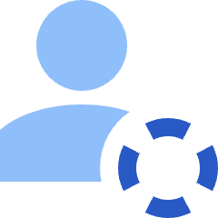 Online Status Away Account Icon from Sharp Flat Set