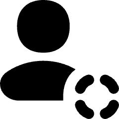Online Status Away Account Icon from Flex Solid Set