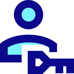 User Account Passkey Icon from Sharp Pop Set