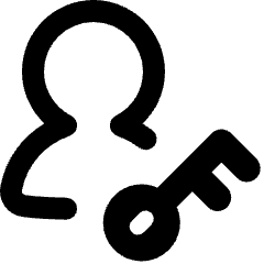 User Account Passkey Icon from Plump Remix Set