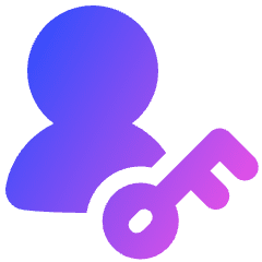 User Account Passkey Icon from Plump Gradient Set