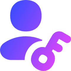 User Account Passkey Icon from Flex Gradient Set