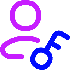 User Account Passkey Icon from Flex Neon Set