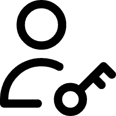 User Account Passkey Icon from Core Line Set