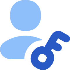 User Account Passkey Icon from Flex Flat Set