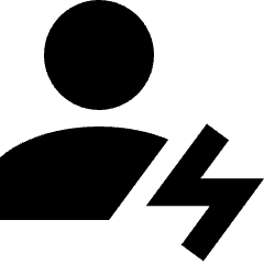 User Activity Recent Patient Icon from Sharp Solid Set