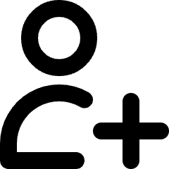 User Add Icon from Micro Line Set