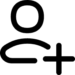 User Add Plus Icon from Flex Line Set