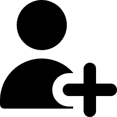User Add Plus Icon from Core Solid Set