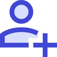 User Add Plus Icon from Sharp Duo Set