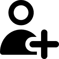 User Add Plus Icon from Core Remix Set