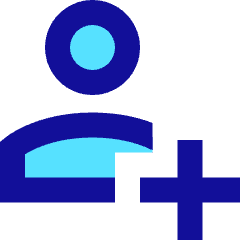 User Add Plus Icon from Sharp Pop Set