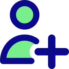 User Add Plus Icon from Core Pop Set