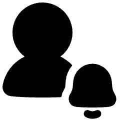 User Alert Bell Icon from Plump Solid Set
