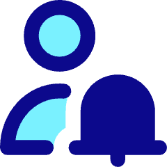 User Alert Bell Icon from Core Pop Set