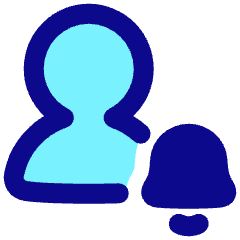 User Alert Bell Icon from Plump Pop Set