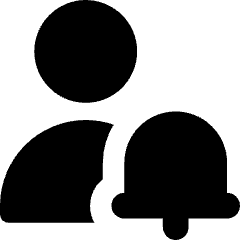 User Alert Bell Icon from Core Solid Set