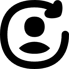 User Arrows Account Switch Icon from Flex Solid Set
