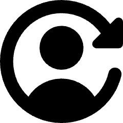 User Arrows Account Switch Icon from Core Solid Set