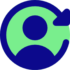 User Arrows Account Switch Icon from Core Pop Set