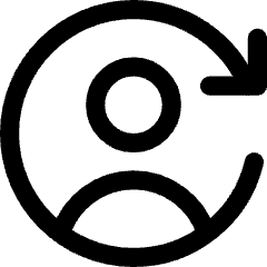 User Arrows Account Switch Icon from Core Line Set