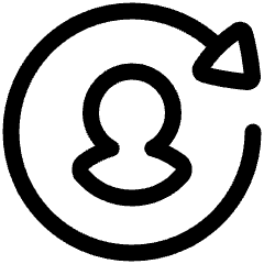User Arrows Account Switch Icon from Plump Line Set
