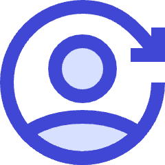 User Arrows Account Switch Icon from Sharp Duo Set