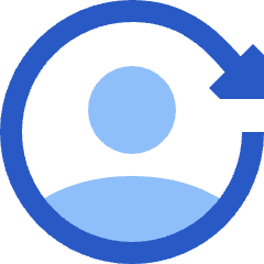 User Arrows Account Switch Icon from Sharp Flat Set