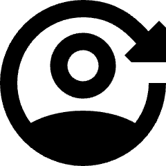 User Arrows Account Switch Icon from Sharp Remix Set
