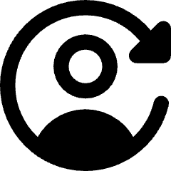 User Arrows Account Switch Icon from Core Remix Set