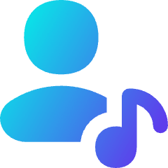 User Artist Icon from Flex Gradient Set