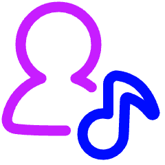 User Artist Icon from Plump Neon Set