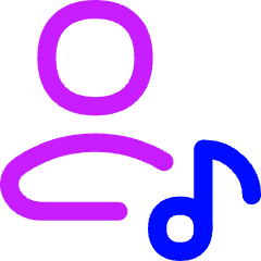 User Artist Icon from Flex Neon Set