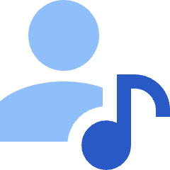 User Artist Icon from Sharp Flat Set