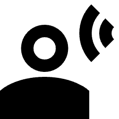 User Audio Listening Icon from Sharp Remix Set