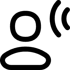 User Audio Listening Icon from Flex Line Set