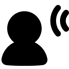 User Audio Listening Icon from Plump Solid Set