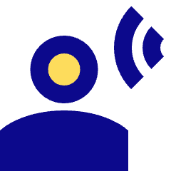 User Audio Listening Icon from Sharp Pop Set