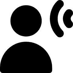 User Audio Listening Icon from Core Solid Set