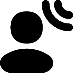 User Audio Spatial Icon from Flex Solid Set