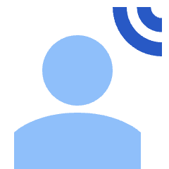 User Audio Spatial Icon from Sharp Flat Set