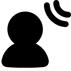 User Audio Spatial Icon from Plump Solid Set