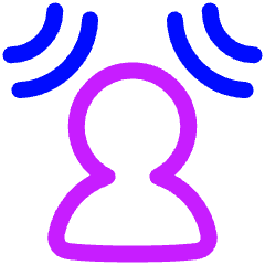 User Audio Spatial Surround Sound Icon from Plump Neon Set