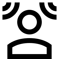 User Audio Spatial Surround Sound Icon from Sharp Line Set