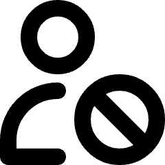 User Block Icon from Micro Line Set