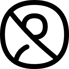 User Block No Accounts Icon from Flex Line Set