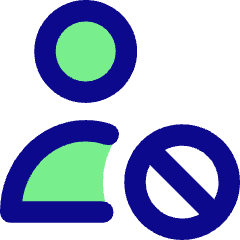 User Block Remove Icon from Core Pop Set