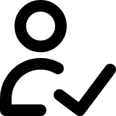 User Check Icon from Micro Line Set